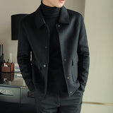 Modell A - Schwarz 100% Wolle