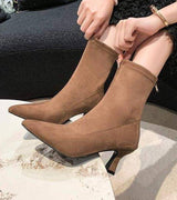 Khaki-Wildleder