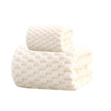Beiges Badetuch-Set