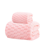 Rosa Badehandtuch-Set