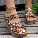 Brauner Schlangenprint