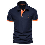 Marineblau und Orange