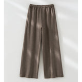 Kaffeebraune Weite Hose