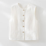 Weißes Gilet