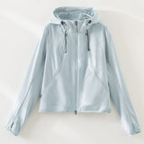 Blaue Jacke