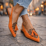 Orange und Leopard