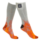 01 Graue beheizbare Socken