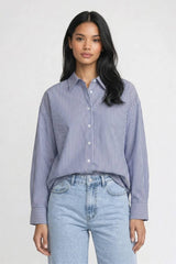 Gestreift Blau