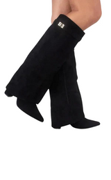 Schwarz Suede